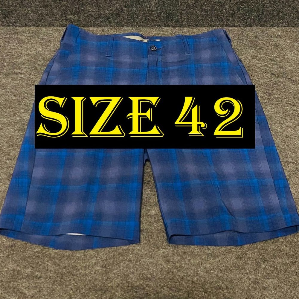 Ben Hogan Men's Printed Flat Front Shorts, Size 42